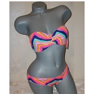 Colorful Victoria's Secret Bandeau Bikini